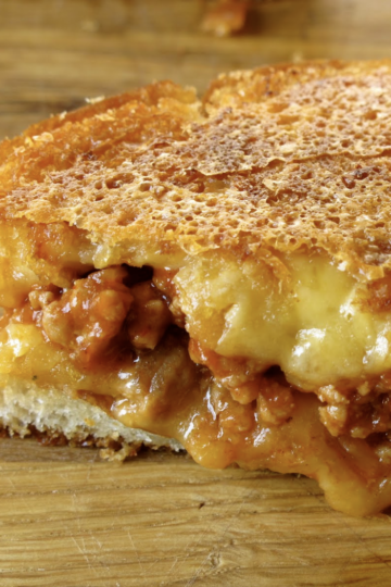 sloppy joe grilled cheese