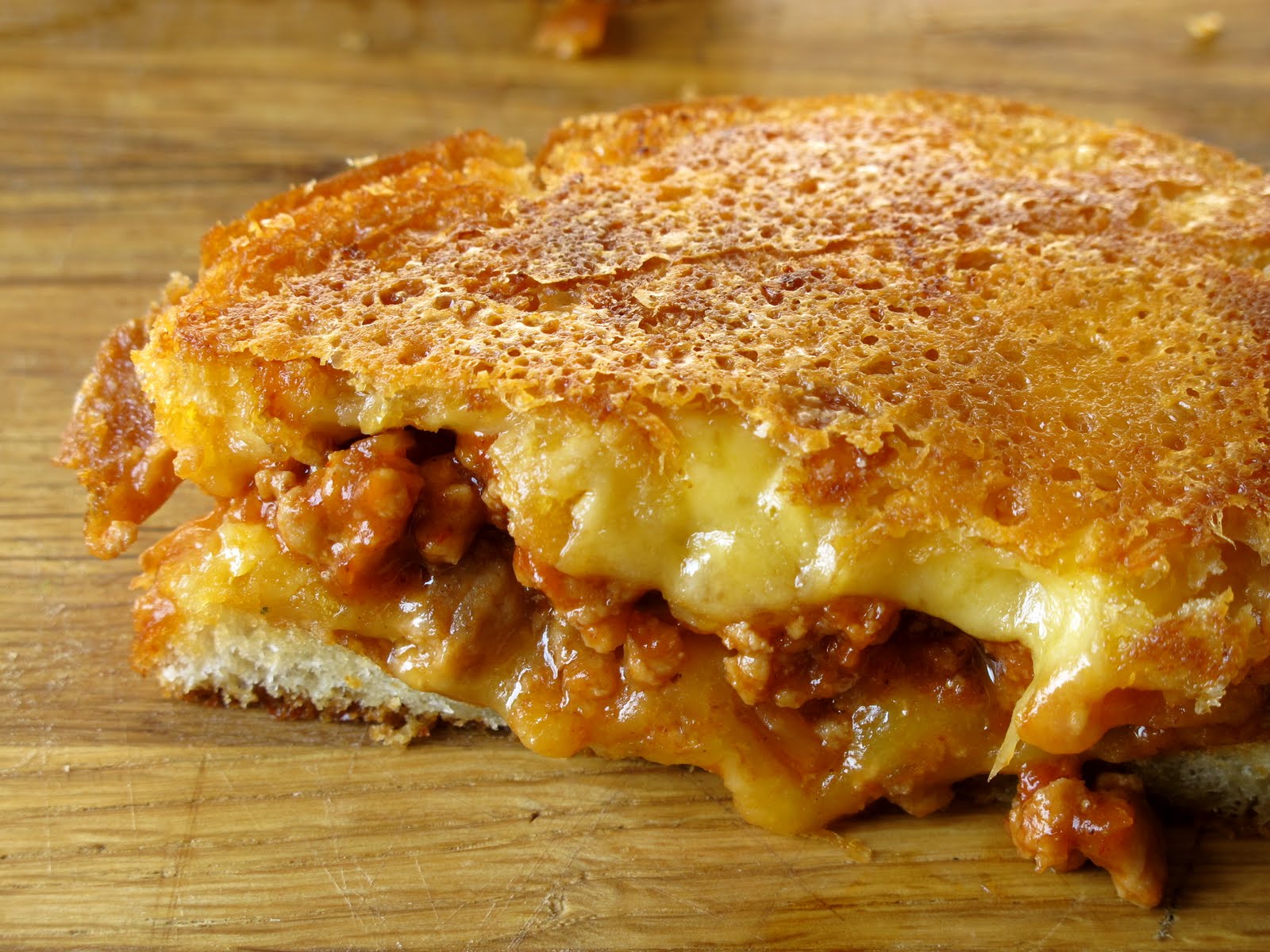 sloppy joe grilled cheese