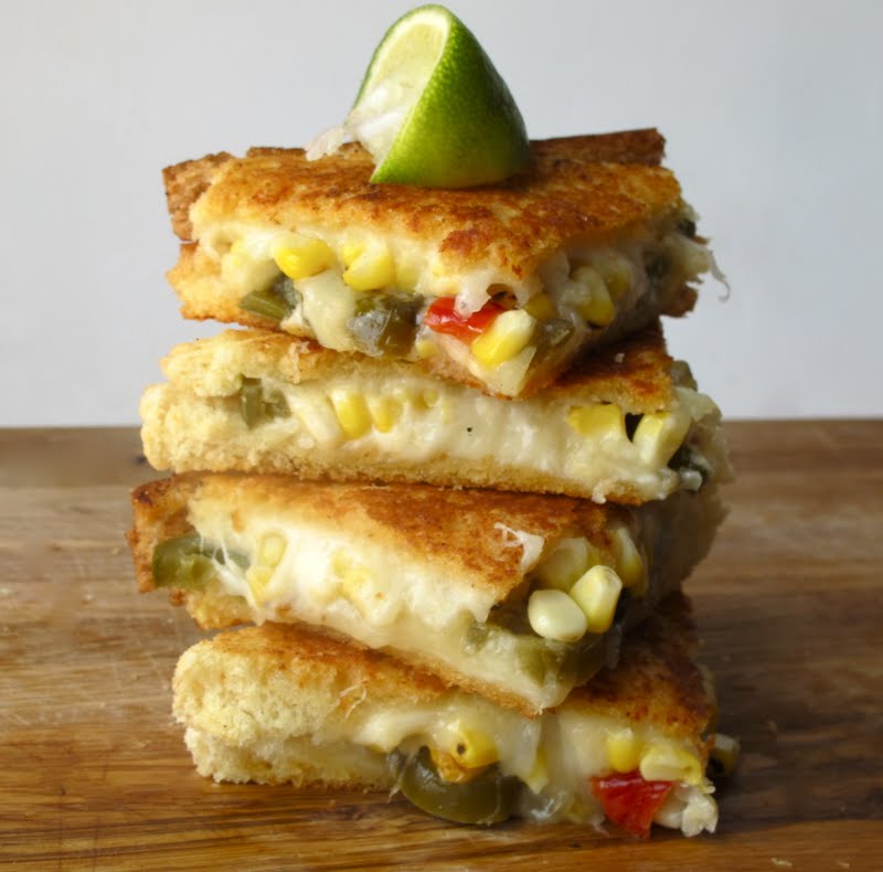 manchego corn grilled cheese