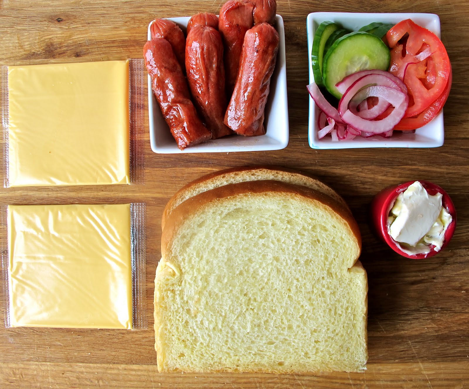 All-American Pleasure Bender - American Grilled Cheese with Hotdogs and ...