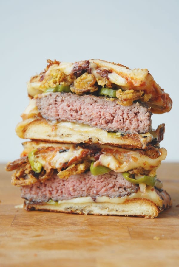 burger grilled cheese