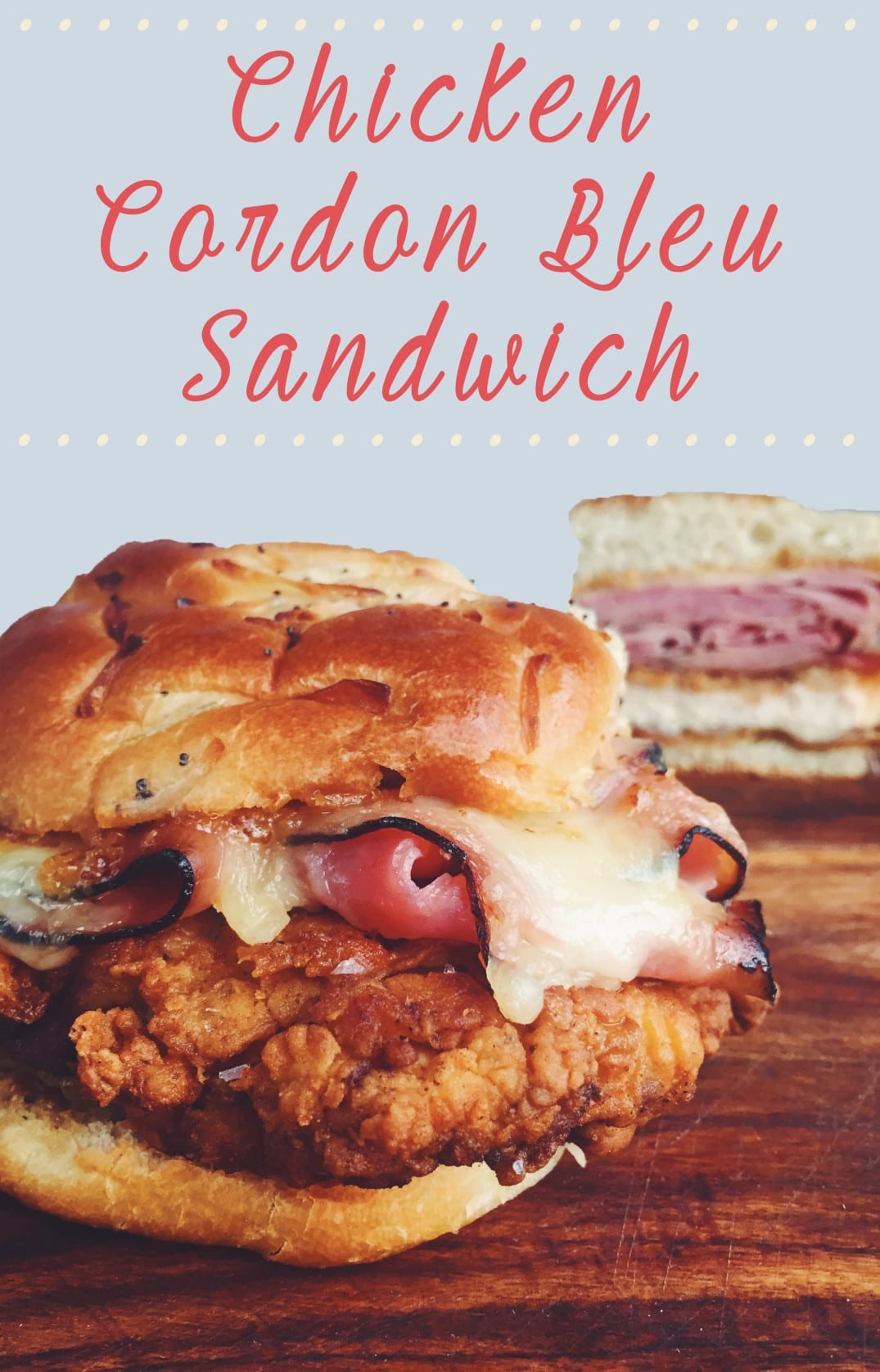 Chicken Cordon Bleu Sandwich - Grilled Cheese Social
