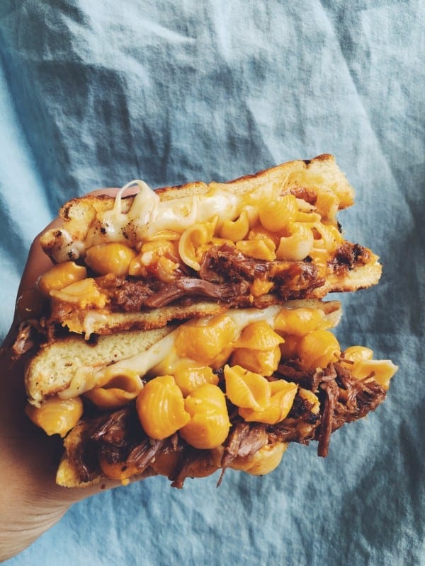 grilled mac n cheese sandwich grilled cheese social