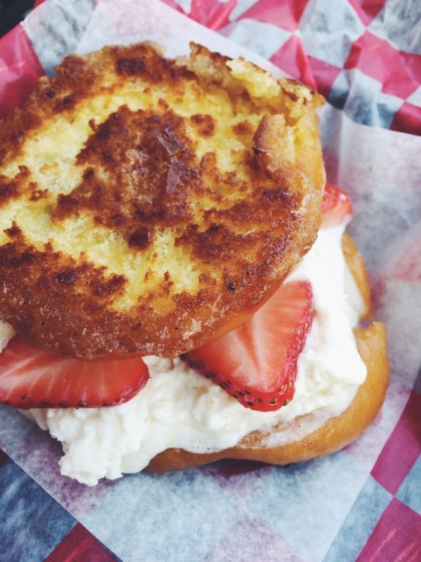 tom + cheese donut grilled cheese