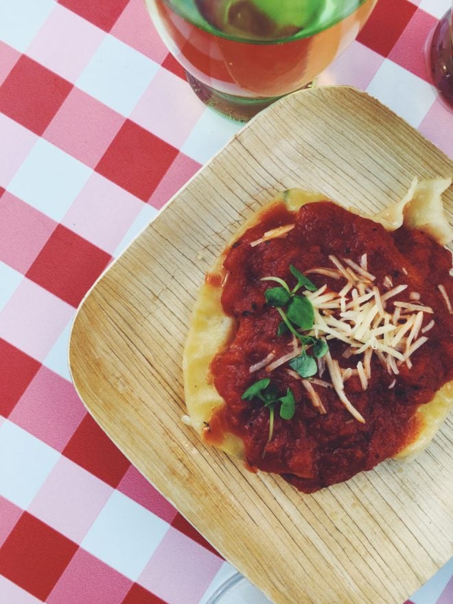 Epcot's 2016 Food and Wine Festival Best Cheese Dish 2 Ravioli