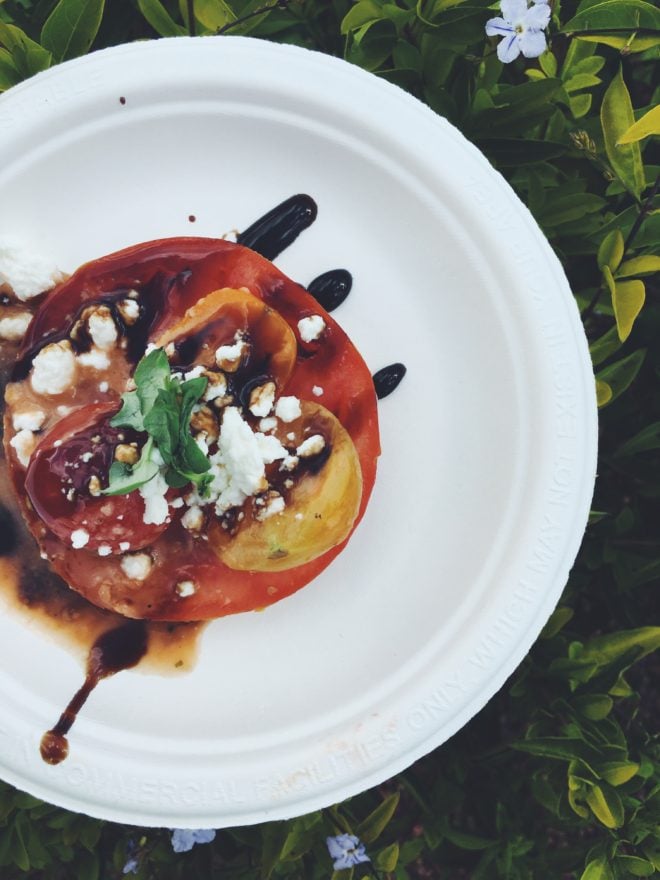 Epcot's 2016 Food and Wine Festival Best Cheese Dish 4 Tomato Goat Cheese Salad