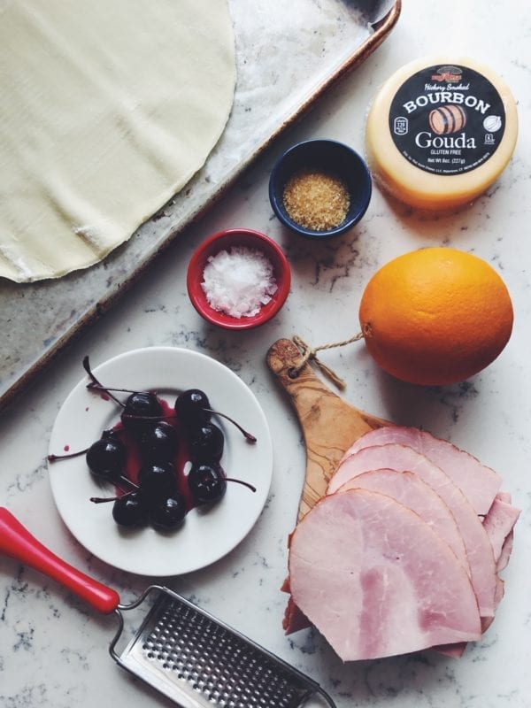 bourbon gouda and smoked ham galette