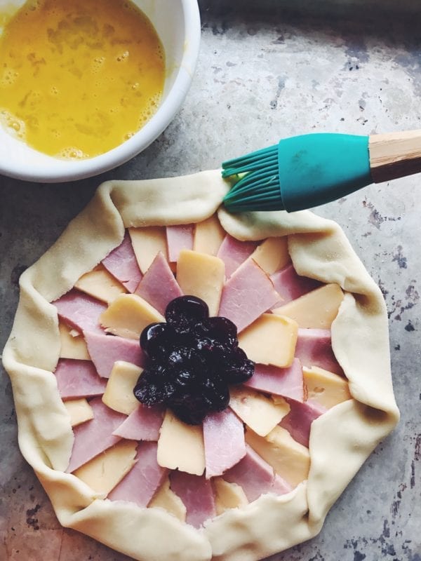 bourbon gouda and smoked ham galette