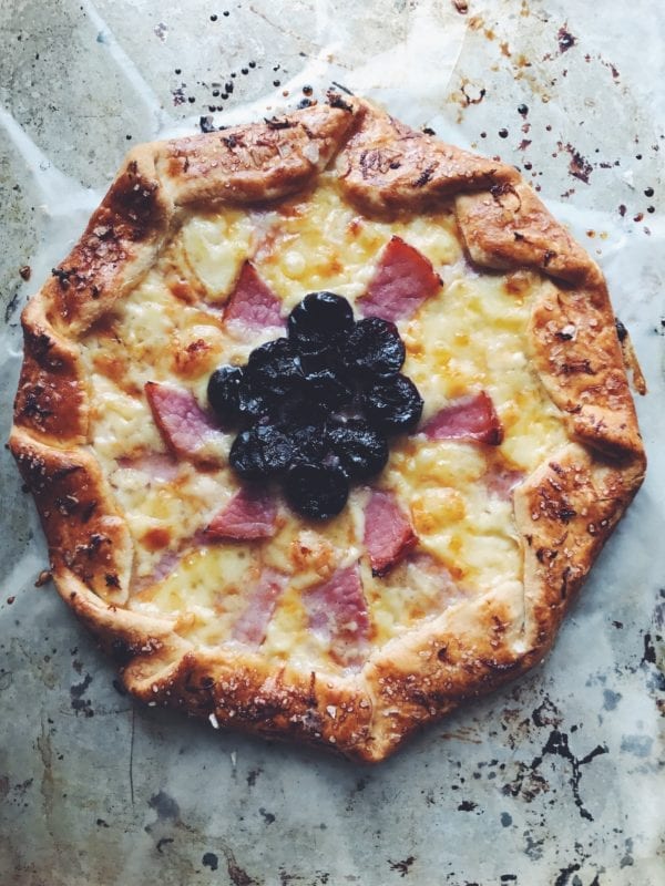 bourbon gouda and smoked ham galette