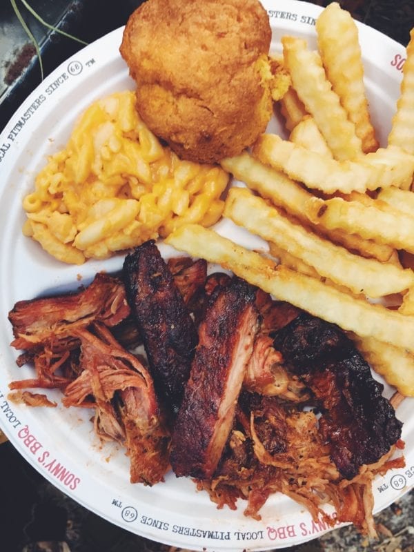sonnys barbecue smoked meat sampler