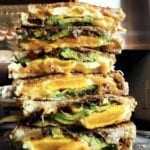 candied bacon avocado breakfast grilled cheese