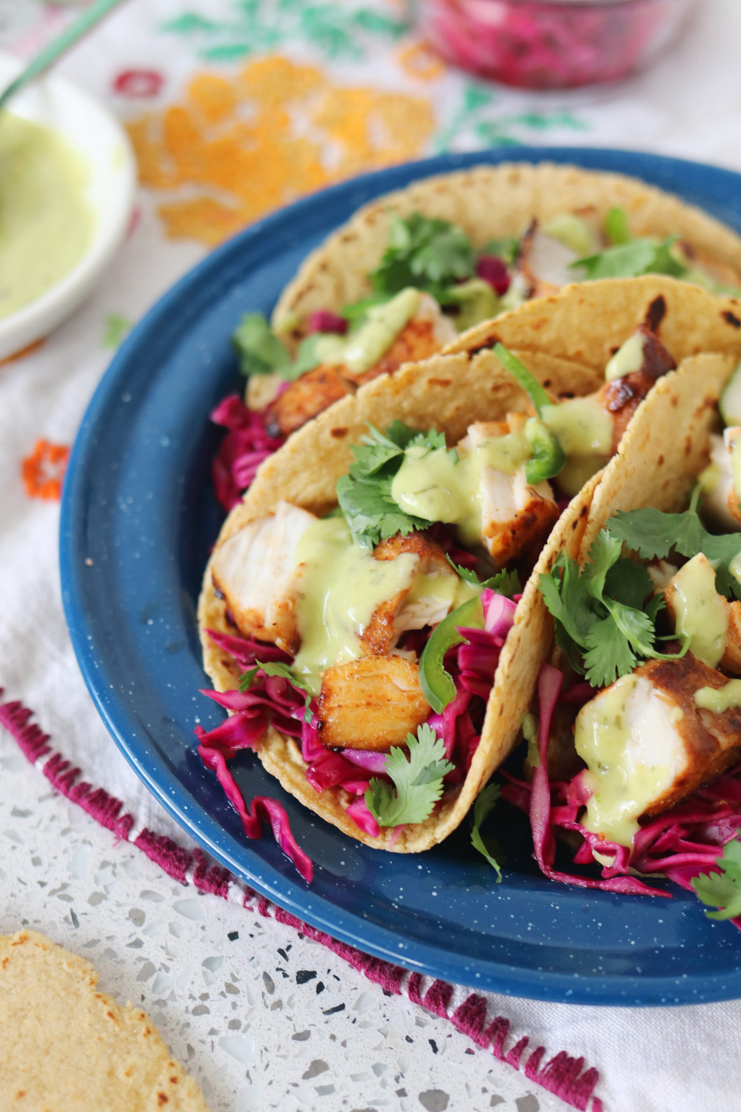 Coconut Tequila Fish Tacos