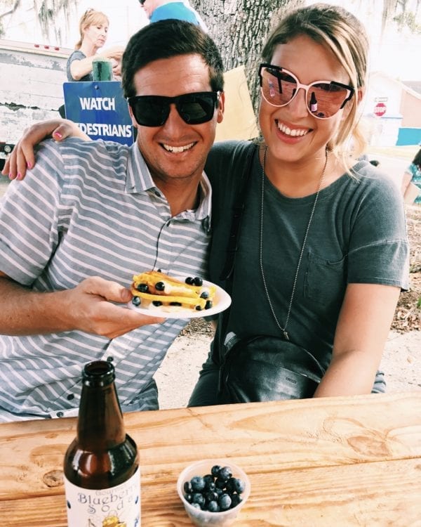 MacKenzie Smith and Jeremy Johnston at the Florida Blueberry Festival