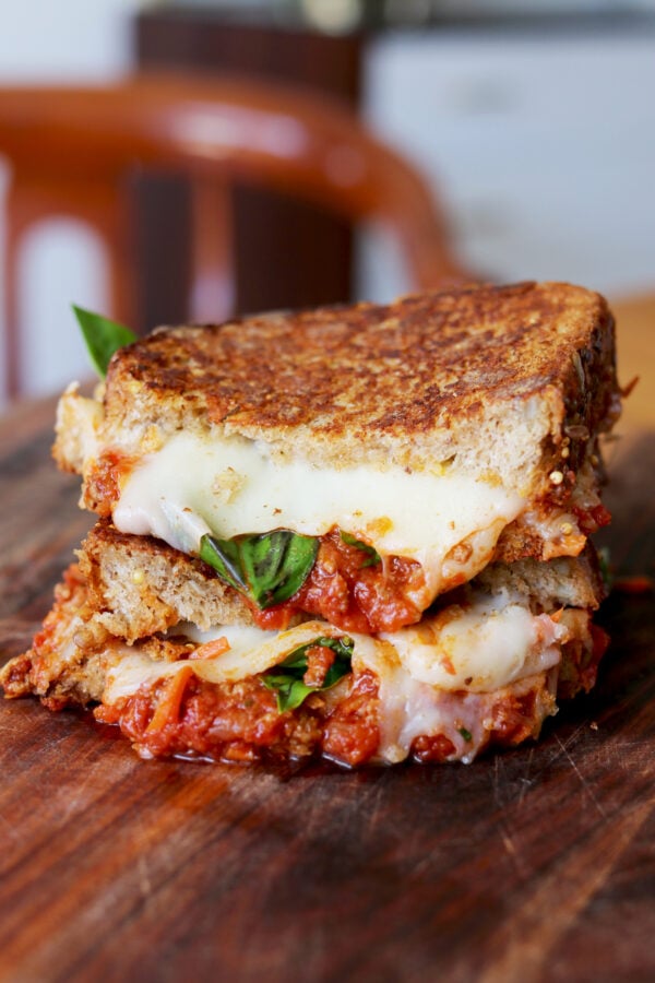 bolognese grilled cheese