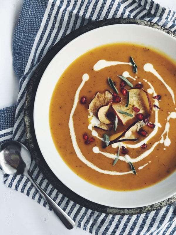 Butternut Squash and Caramelized Apple Soup