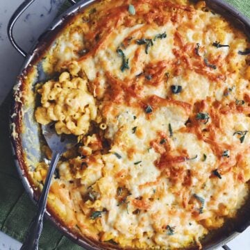 smoked gruyere and pumpkin mac n cheese