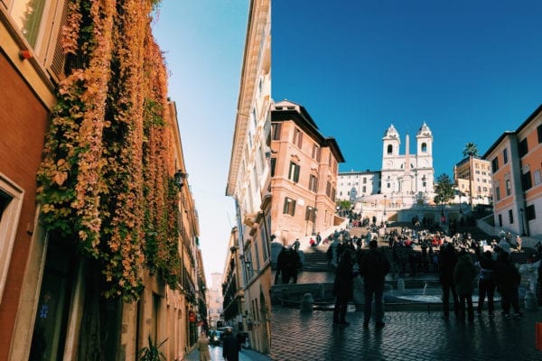 spanish steps shopping rome