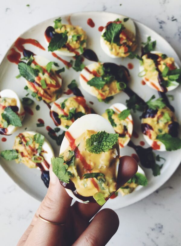 Pho-Inspired Vietnamese Deviled Eggs - The Perfect Father's Day Snack or Appetizer
