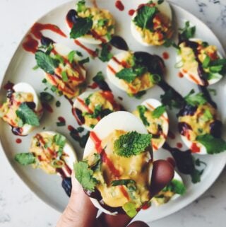 Pho-Inspired Vietnamese Deviled Eggs - The Perfect Father's Day Snack or Appetizer