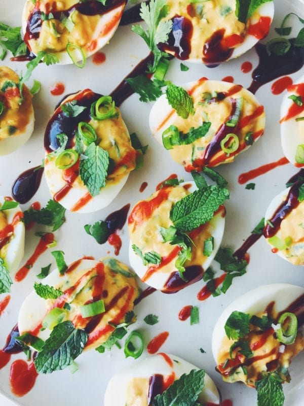 Pho-Inspired Vietnamese Deviled Eggs - The Perfect Father's Day Snack or Appetizer