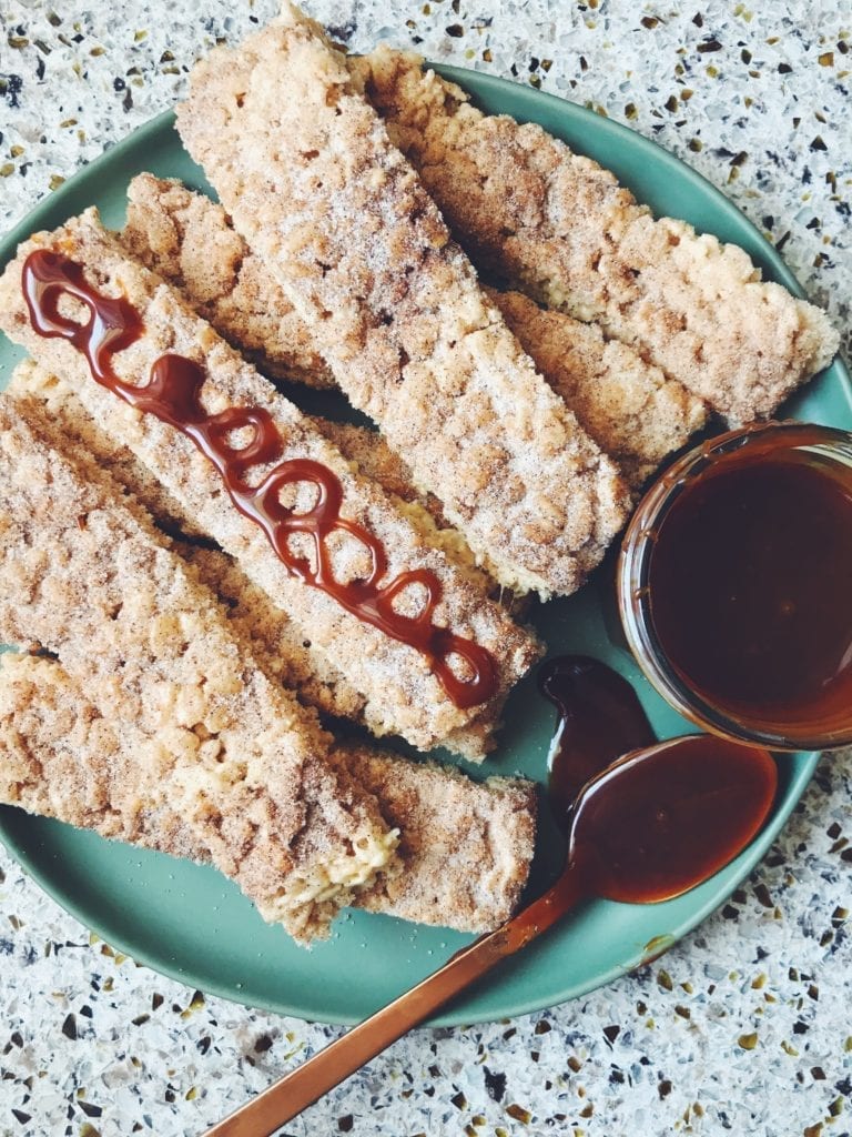 Churro Brown Butter Rice Krispies Treats - Grilled Cheese Social