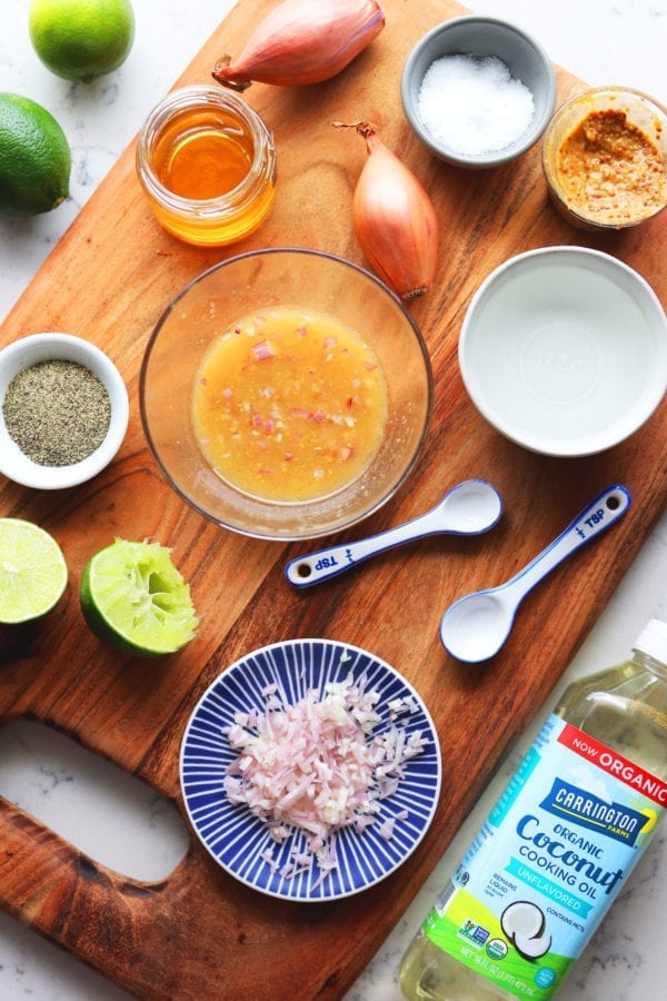 RECIPE: California Veggie Bowl with Crispy Rice, Soft Boiled Egg + Shallot Lime Vinaigrette