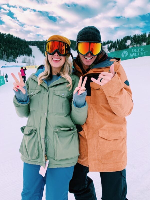 MacKenzie Smith and Jeremy Johnston in Deer Valley Utah for their Mini-Moon