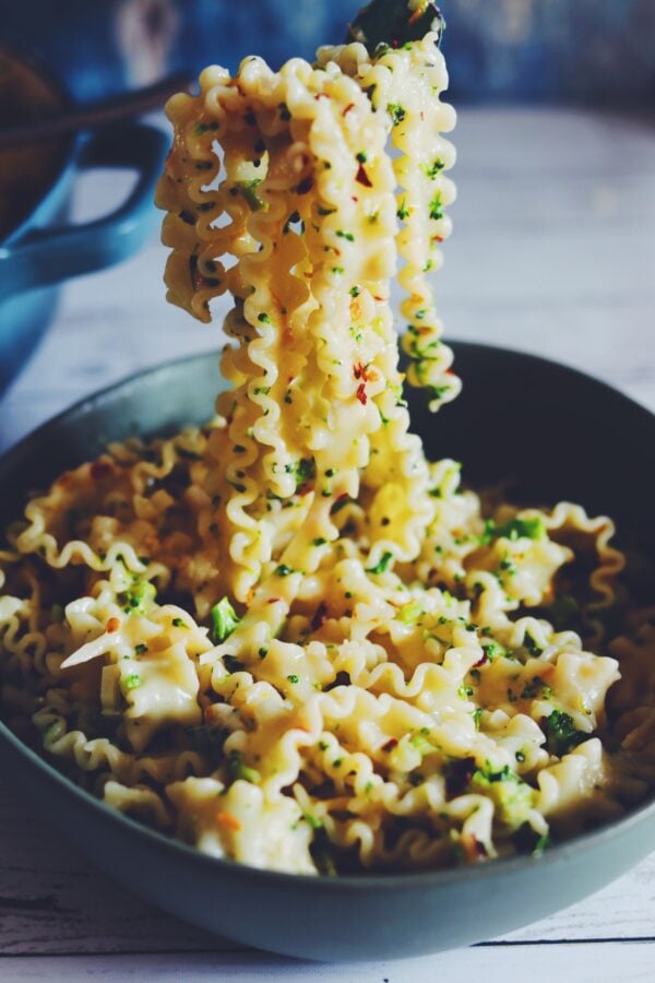  Broccoli Garlic Pasta with Parmesan, Red Pepper Flakes + Lemon