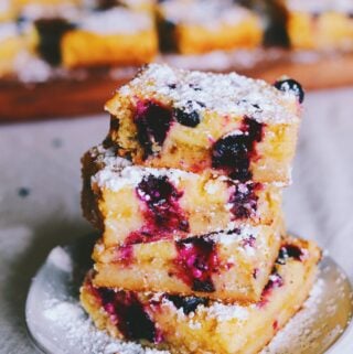 stacked blueberry lemon bars