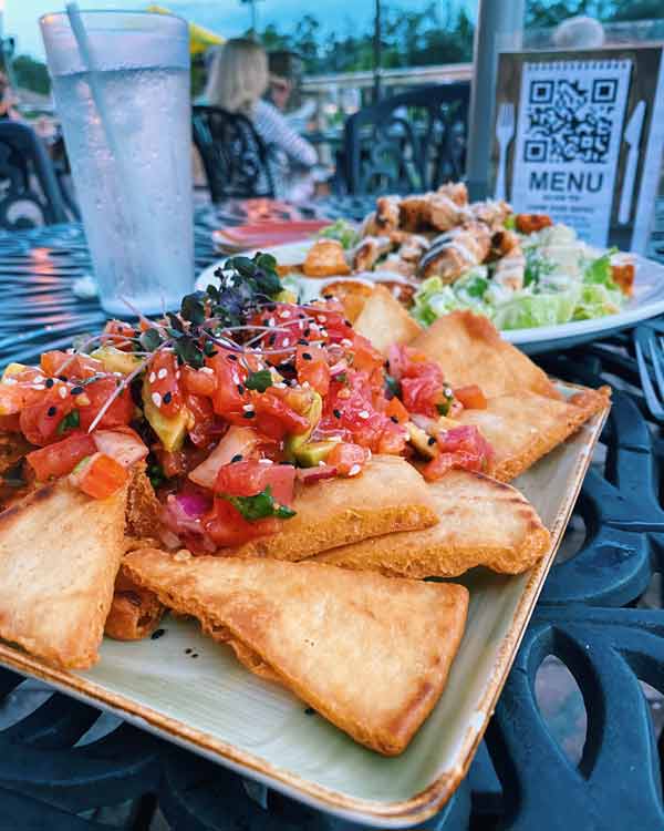 ahi tuna nachos from bistro 424