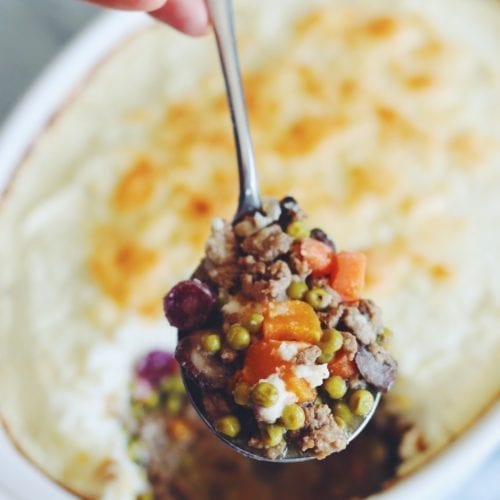 Honey Roasted Root Vegetable Shepherd's Pie Grilled Cheese Social