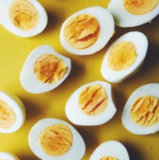 eggs on a cutting board