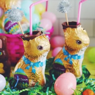Espresso Martini in a chocolate easter bunny