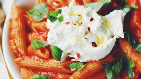 Penne Pomodoro With Basil And Burrata Grilled Cheese Social