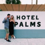 2 people standing in front of Hotel Palms Atlantic Beach Jacksonville Florida