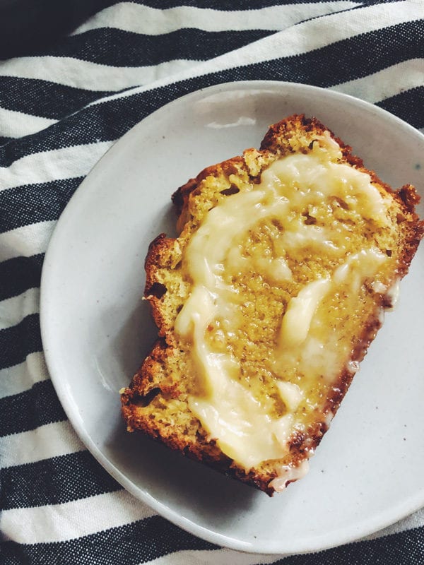 Easy Cake Mix Banana Bread with Honey Butter - Grilled Cheese Social