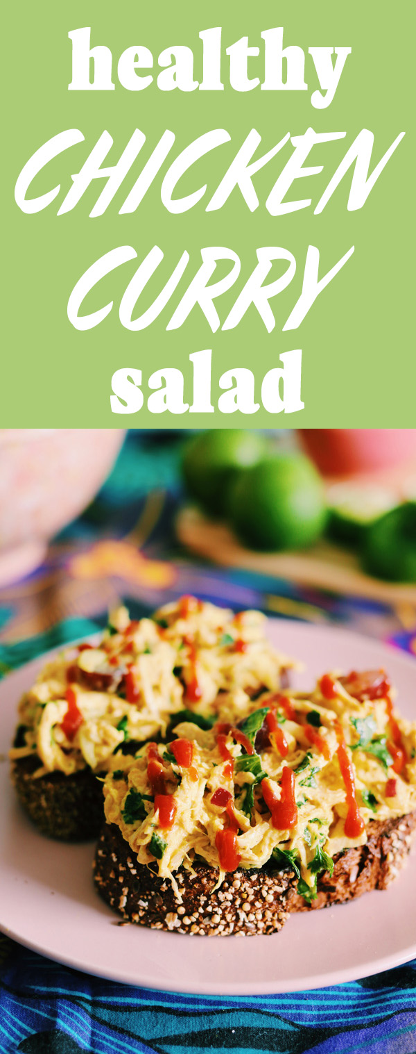 Healthy Curry Chicken Salad with Grapes and Greek Yogurt