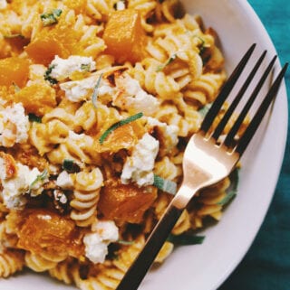 Baked Feta and Butternut Squash Pasta