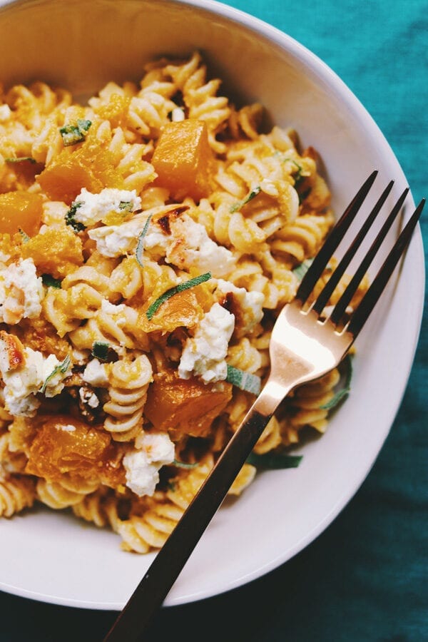 Baked Feta and Butternut Squash Pasta