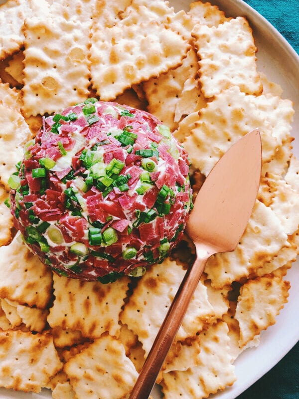 Dried Beef Cheese Ball Grilled Cheese Social