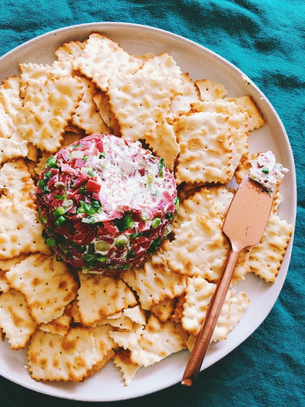 Dried Beef Cheese Ball Grilled Cheese Social