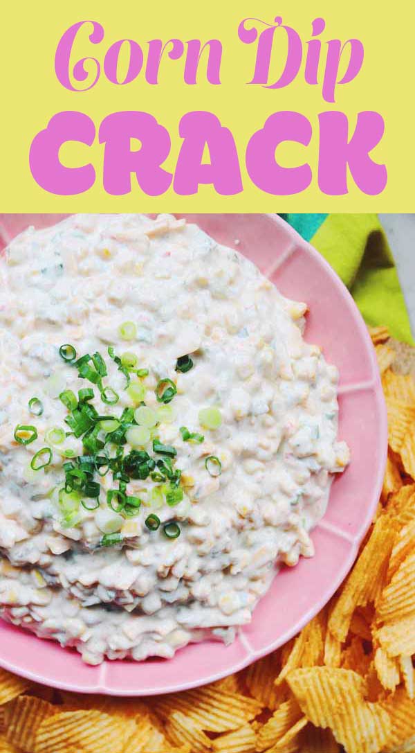 No offense to the other crack corn dip recipes out there, but this takes the cake! Canned corn, cheddar cheese, sour cream, pickled jalapeños and canned chiles get whipped up with a packet of ranch seasoning. The result is a rich and creamy, slightly spicy, and ultra addictive corn dip that will have everyone begging for more. And best of all - it takes less than 10 minutes to make!