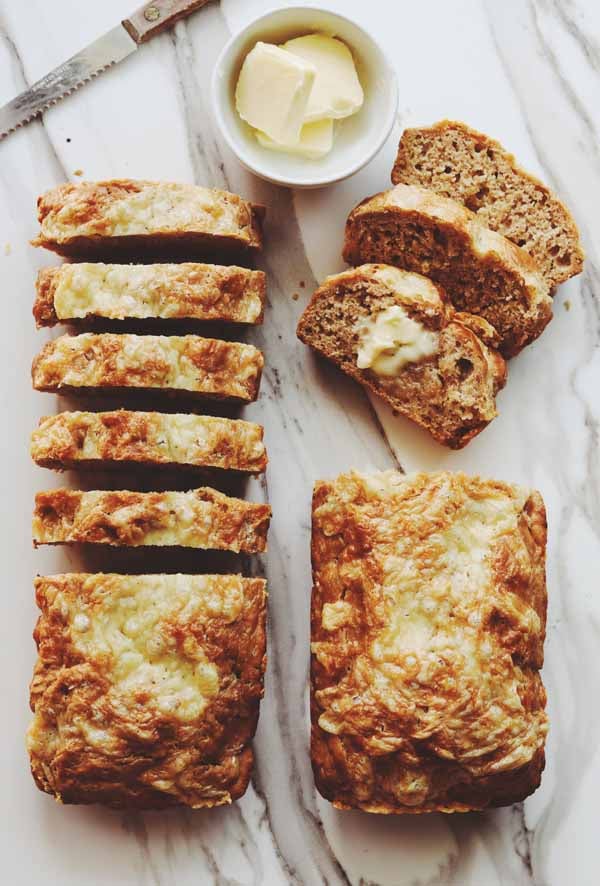 Beer Cheese Bread with Guinness & Irish Cheddar - Grilled Cheese Social