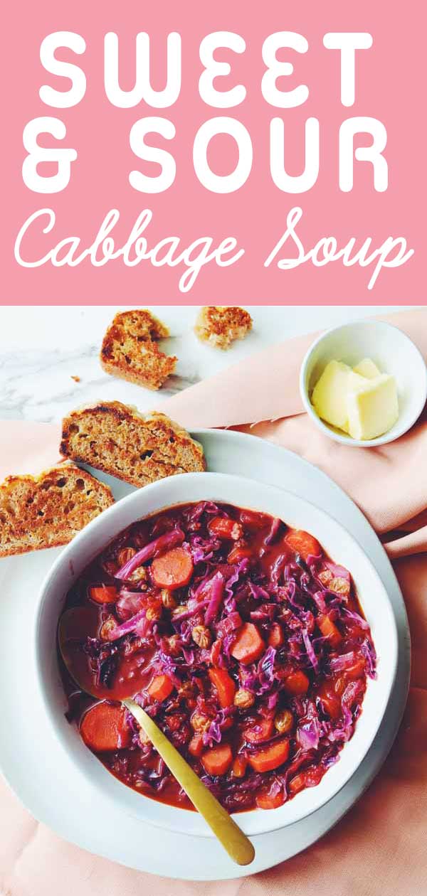 Sweet and Sour Cabbage Soup Recipe