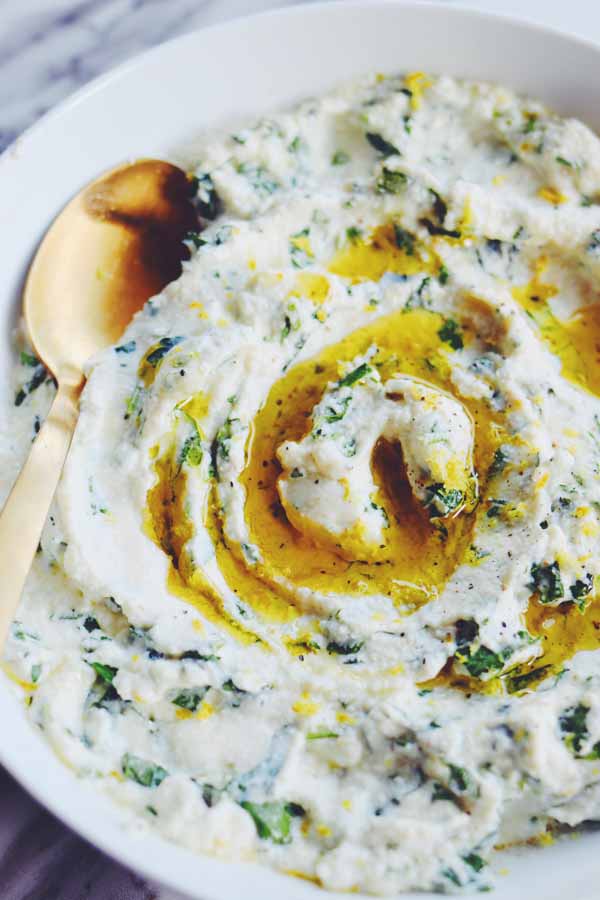 herb whipped ricotta