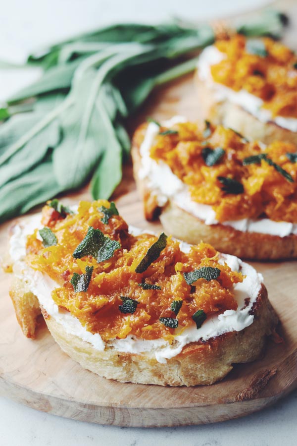 caramelized butternut squash toast - Grilled Cheese Social