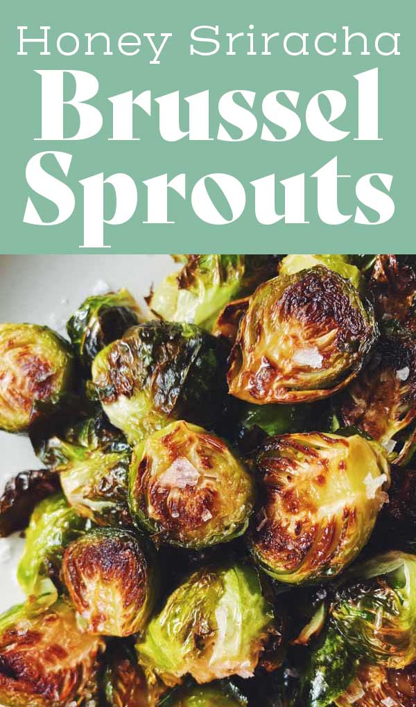 This honey sriracha brussel sprouts recipe is so quick and easy! With just four ingredients, they come out sweet, spicy, and super crispy! You’ll love how incredibly delicious this vegetarian side dish is!