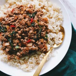 thai basil tofu