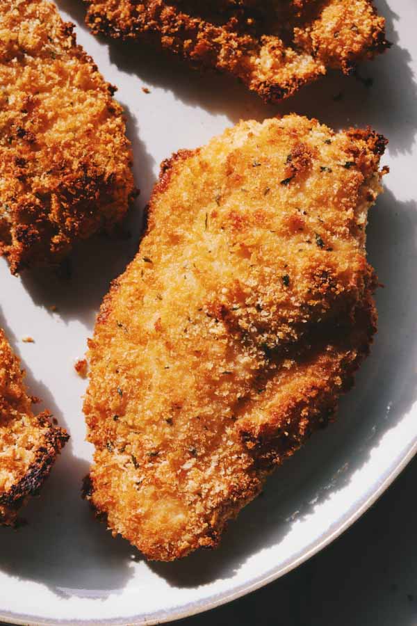 oven fried parmesan crusted chicken