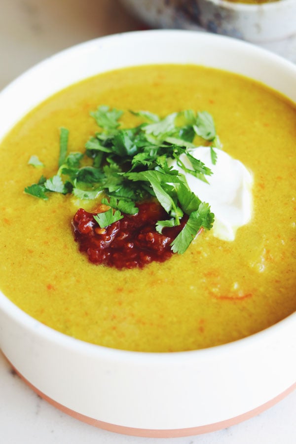 curried coconut cauliflower soup 